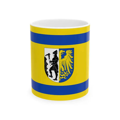 POL Bytom flag (Poland) White Coffee Mug 11oz - Go Mug Yourself