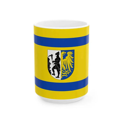 POL Bytom flag (Poland) White Coffee Mug 15oz - Go Mug Yourself
