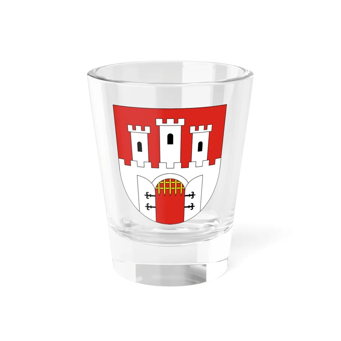 POL Chęciny COA (Poland) (Coat of Arms) Shot Glass 1.5oz 1.5oz - Go Mug Yourself