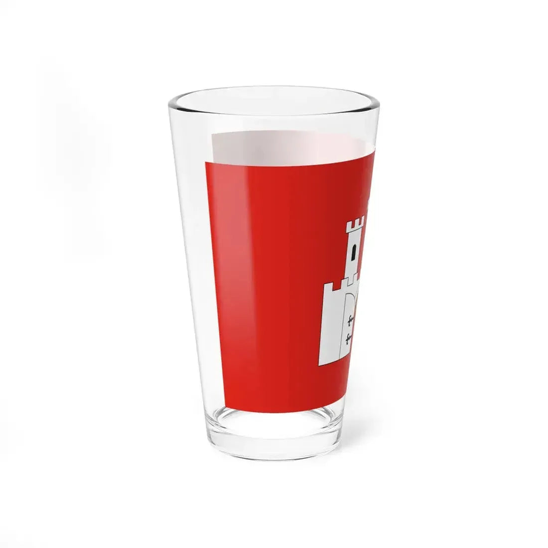 POL Checiny flag (Poland) Pint Glass 16oz - Go Mug Yourself