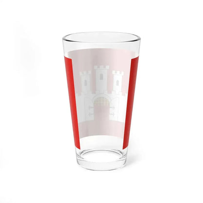 POL Checiny flag (Poland) Pint Glass 16oz - Go Mug Yourself