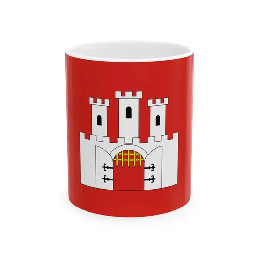 POL Checiny flag (Poland) White Coffee Mug 11oz - Go Mug Yourself