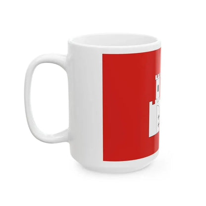 POL Checiny flag (Poland) White Coffee Mug - Go Mug Yourself