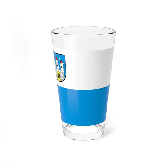 POL Chojnow flag (Poland) Pint Glass 16oz 16oz - Go Mug Yourself