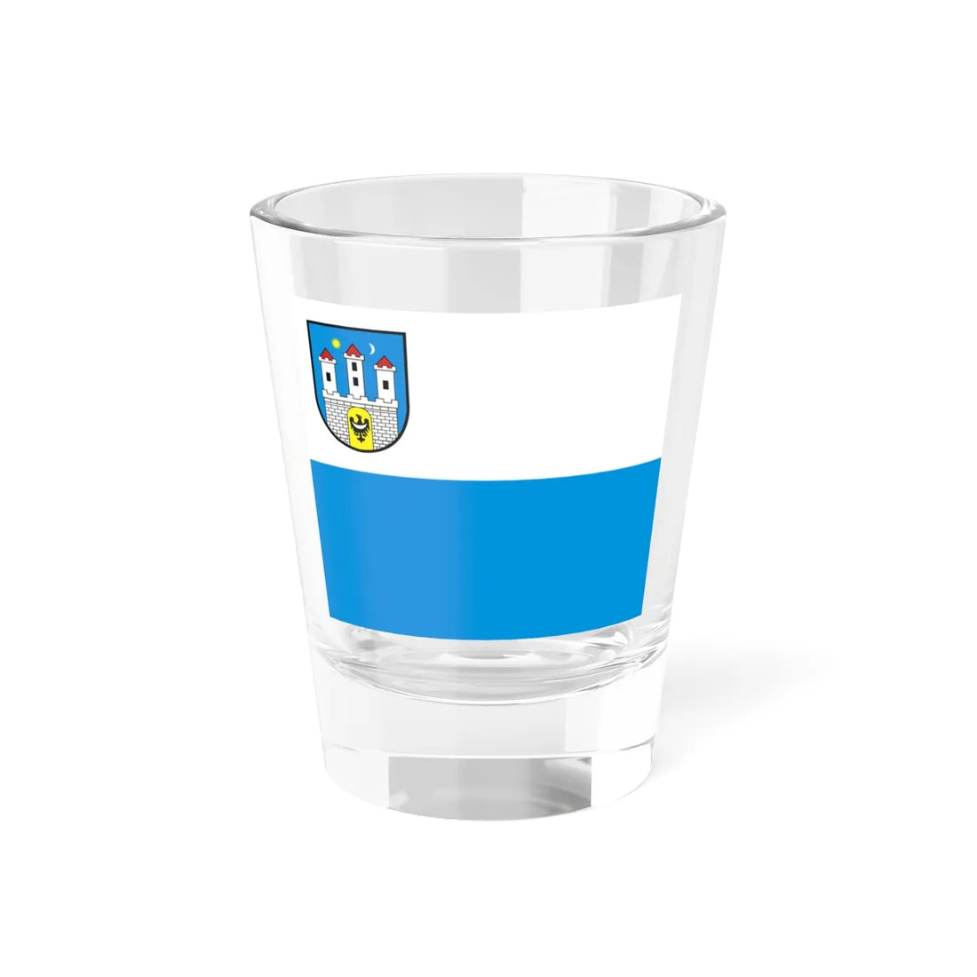 POL Chojnow flag (Poland) Shot Glass 1.5oz 1.5oz - Go Mug Yourself