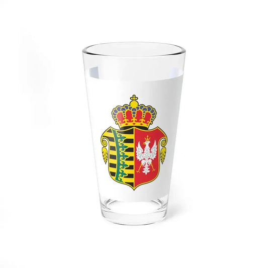 POL Chrzanow flag (Poland) Pint Glass 16oz 16oz - Go Mug Yourself