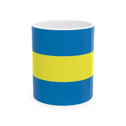 POL Ciechanowiec flag (Poland) White Coffee Mug 11oz - Go Mug Yourself