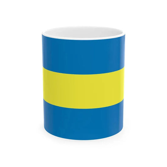 POL Ciechanowiec flag (Poland) White Coffee Mug 11oz - Go Mug Yourself