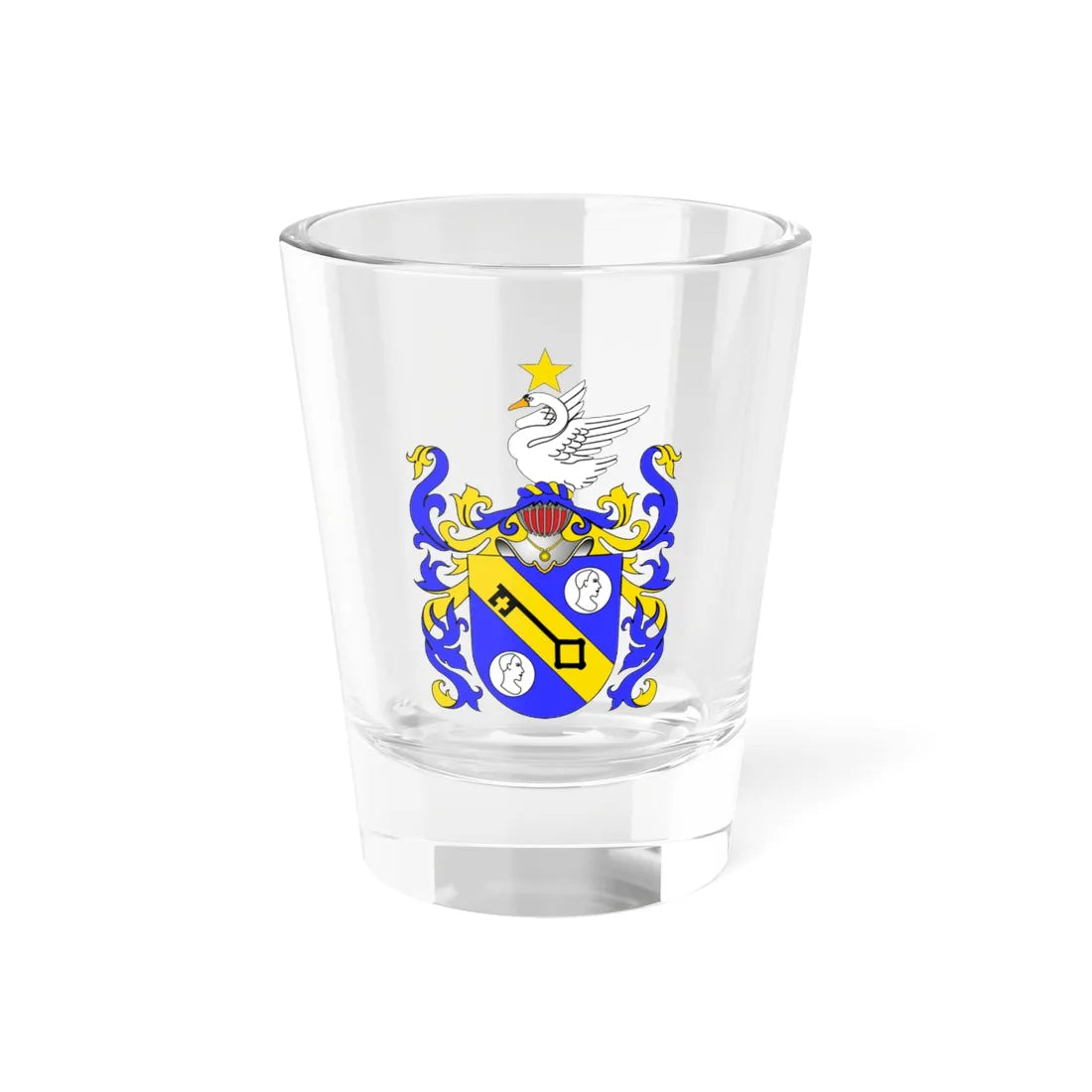POL COA Alopaeus (Russia) (Coat of Arms) Shot Glass 1.5oz 1.5oz - Go Mug Yourself
