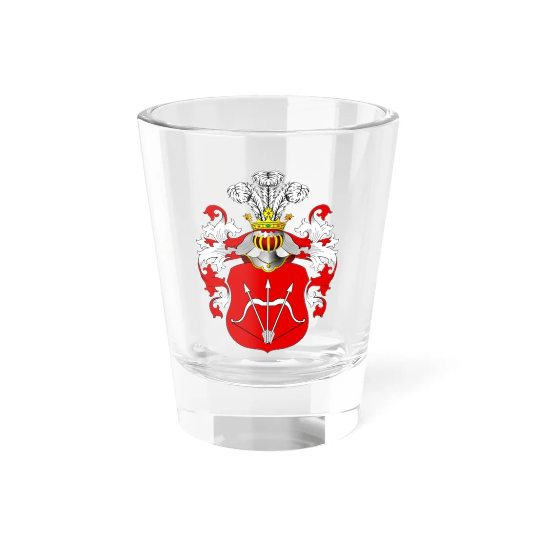 POL COA Assanowicz II (Poland) (Coat of Arms) Shot Glass 1.5oz 1.5oz - Go Mug Yourself
