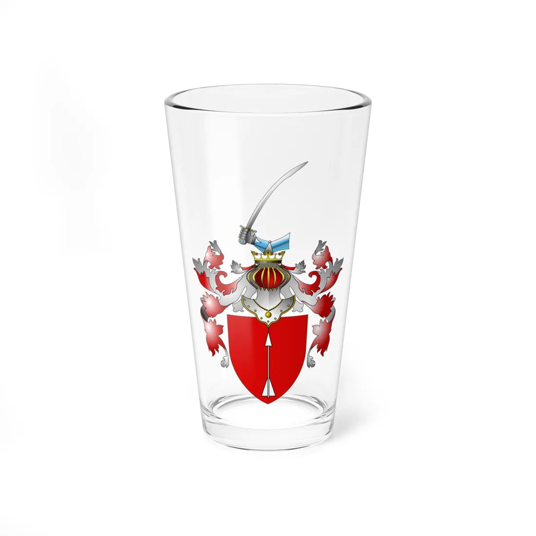 POL COA Azulewicz (Poland) (Coat of Arms) Pint Glass 16oz 16oz - Go Mug Yourself