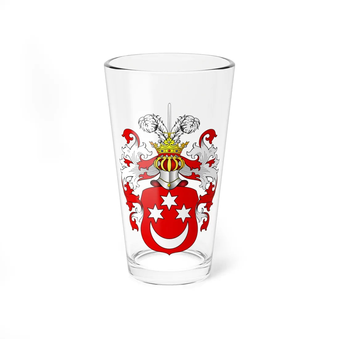 POL COA Bożena (Poland) (Coat of Arms) Pint Glass 16oz 16oz - Go Mug Yourself