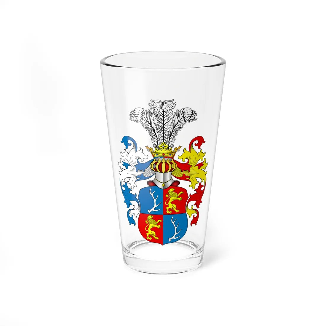 POL COA Borowski IV (Poland) (Coat of Arms) Pint Glass 16oz 16oz - Go Mug Yourself