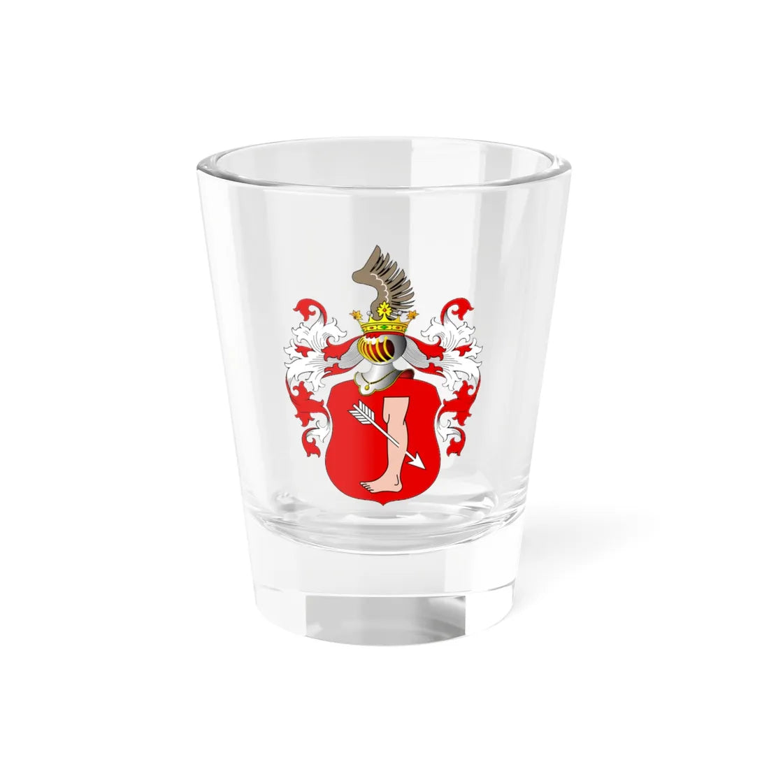 POL COA Borski (Poland) (Coat of Arms) Shot Glass 1.5oz 1.5oz - Go Mug Yourself