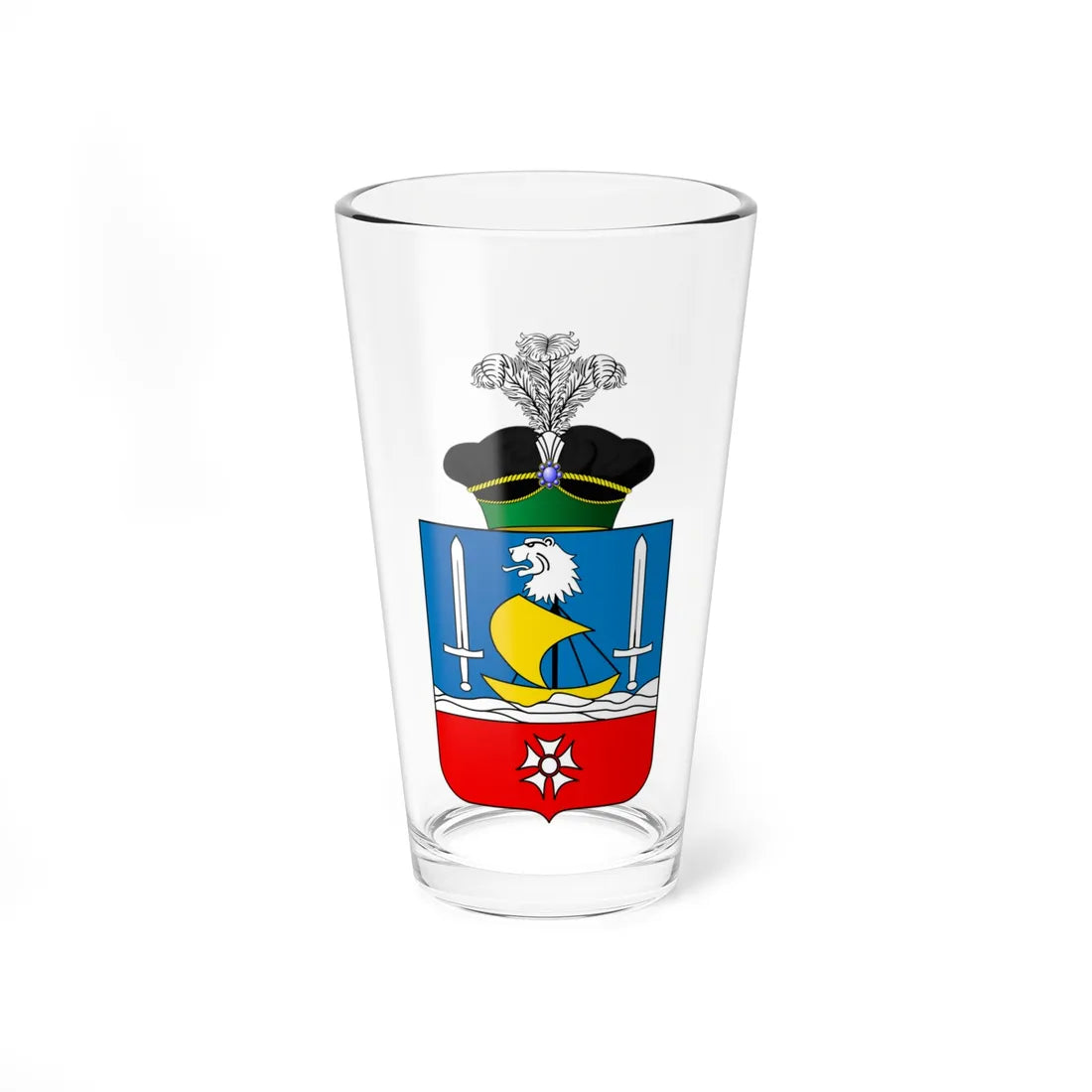 POL COA Brocki (Poland) (Coat of Arms) Pint Glass 16oz 16oz - Go Mug Yourself