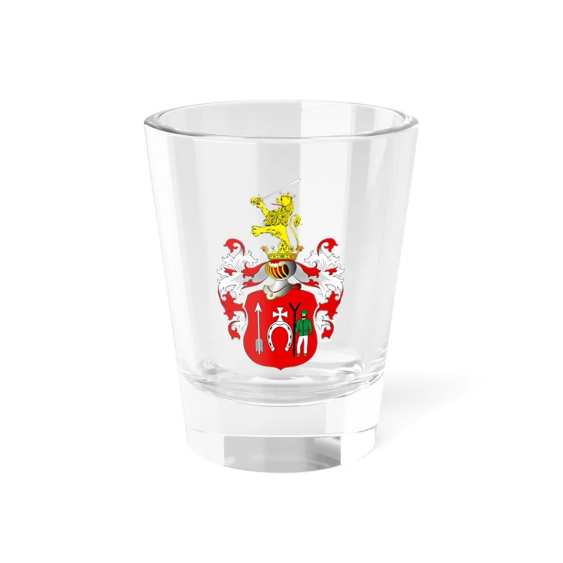 POL COA Brodowski (Poland) (Coat of Arms) Shot Glass 1.5oz 1.5oz - Go Mug Yourself