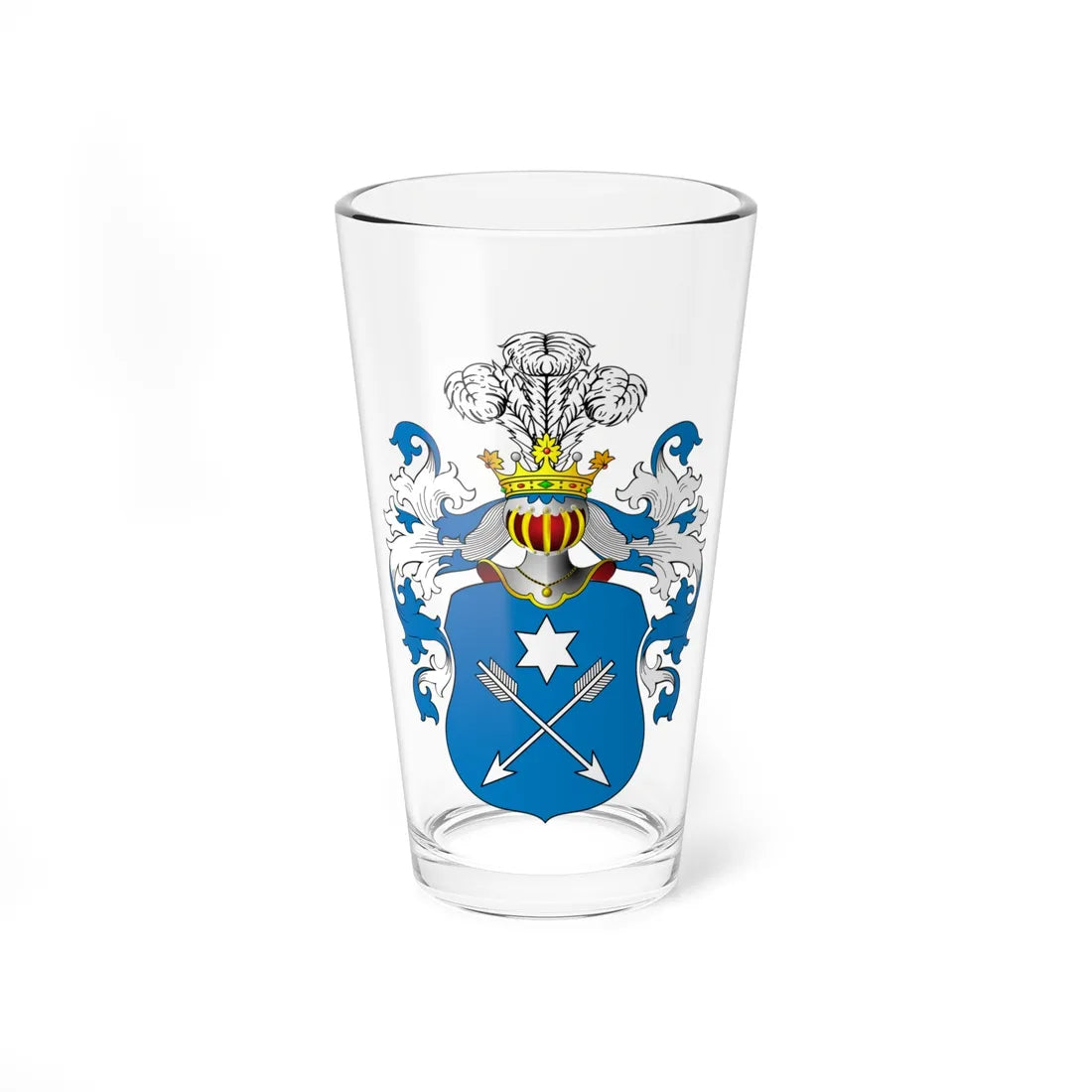 POL COA Brożek (Poland) (Coat of Arms) Pint Glass 16oz 16oz - Go Mug Yourself