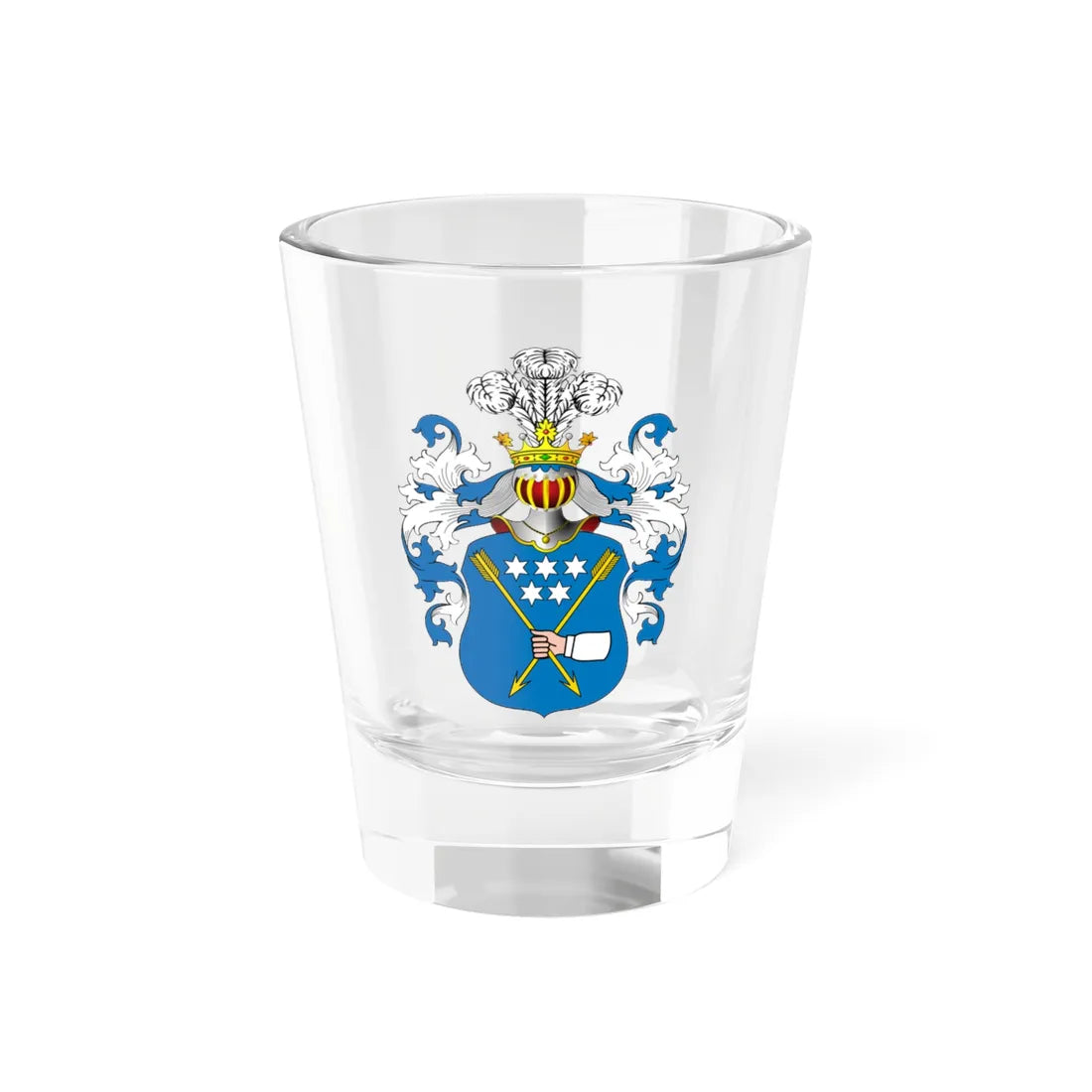 POL COA Brzuchowiecki II (Poland) (Coat of Arms) Shot Glass 1.5oz 1.5oz - Go Mug Yourself