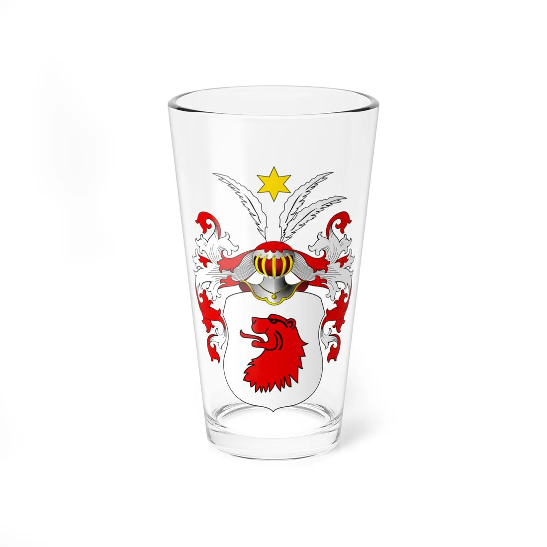 POL COA Bychowski (Poland) (Coat of Arms) Pint Glass 16oz 16oz - Go Mug Yourself