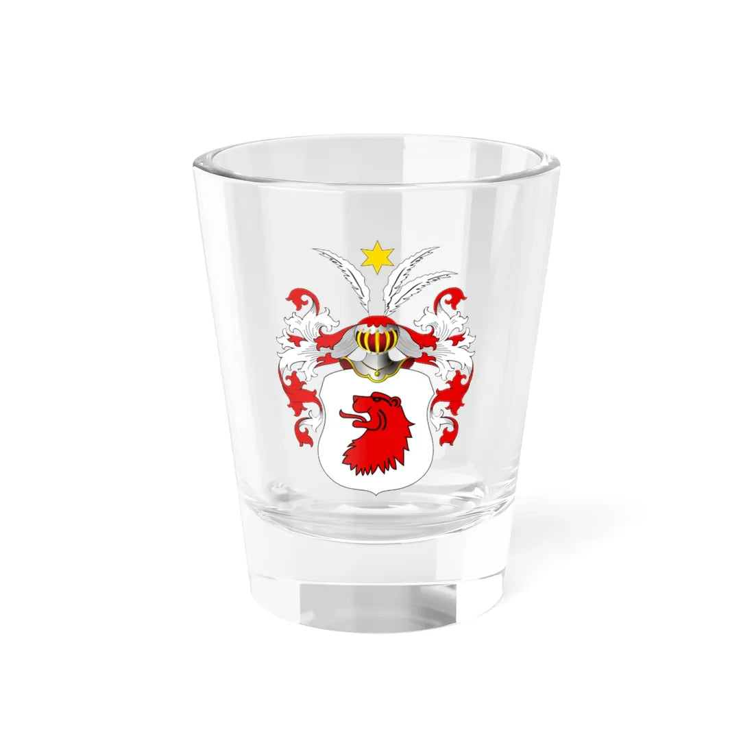 POL COA Bychowski (Poland) (Coat of Arms) Shot Glass 1.5oz 1.5oz - Go Mug Yourself