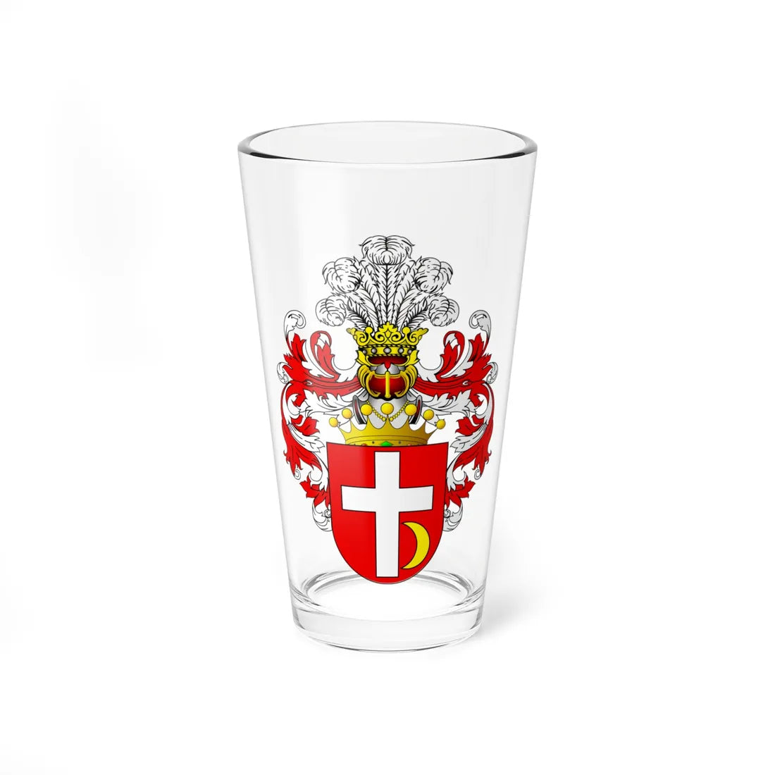 POL COA Bystram (Poland) (Coat of Arms) Pint Glass 16oz 16oz - Go Mug Yourself