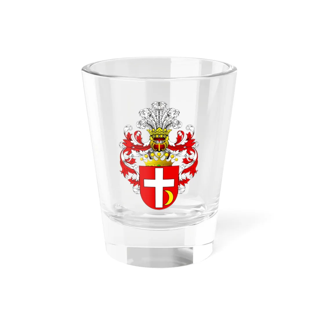 POL COA Bystram (Poland) (Coat of Arms) Shot Glass 1.5oz 1.5oz - Go Mug Yourself