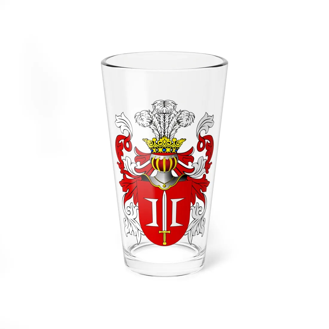 POL COA Chludziński (Poland) (Coat of Arms) Pint Glass 16oz 16oz - Go Mug Yourself