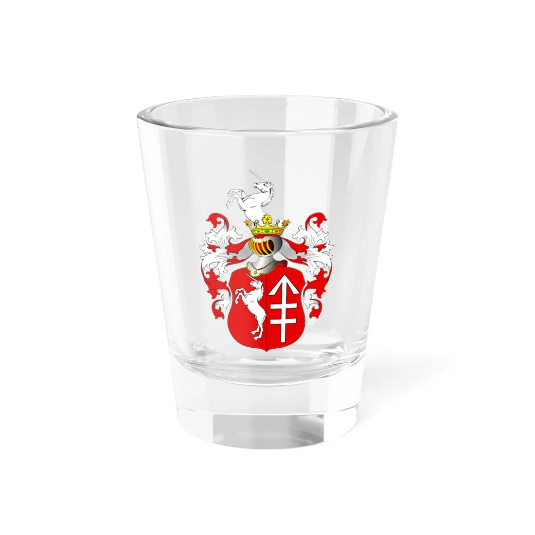 POL COA Chomętowski (Poland) (Coat of Arms) Shot Glass 1.5oz 1.5oz - Go Mug Yourself