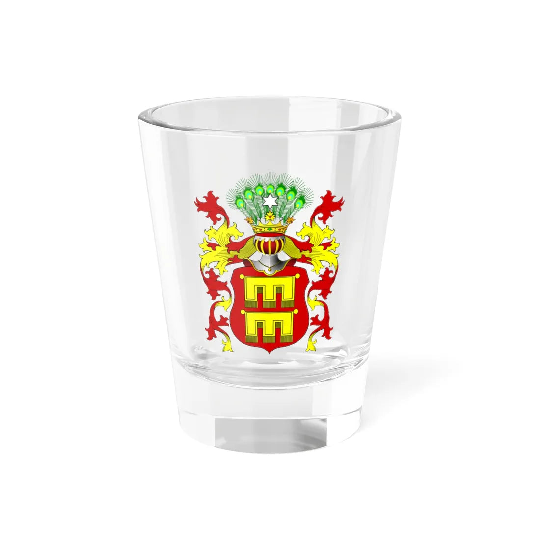 POL COA Chorągwie Kmitów II (Poland) (Coat of Arms) Shot Glass 1.5oz 1.5oz - Go Mug Yourself