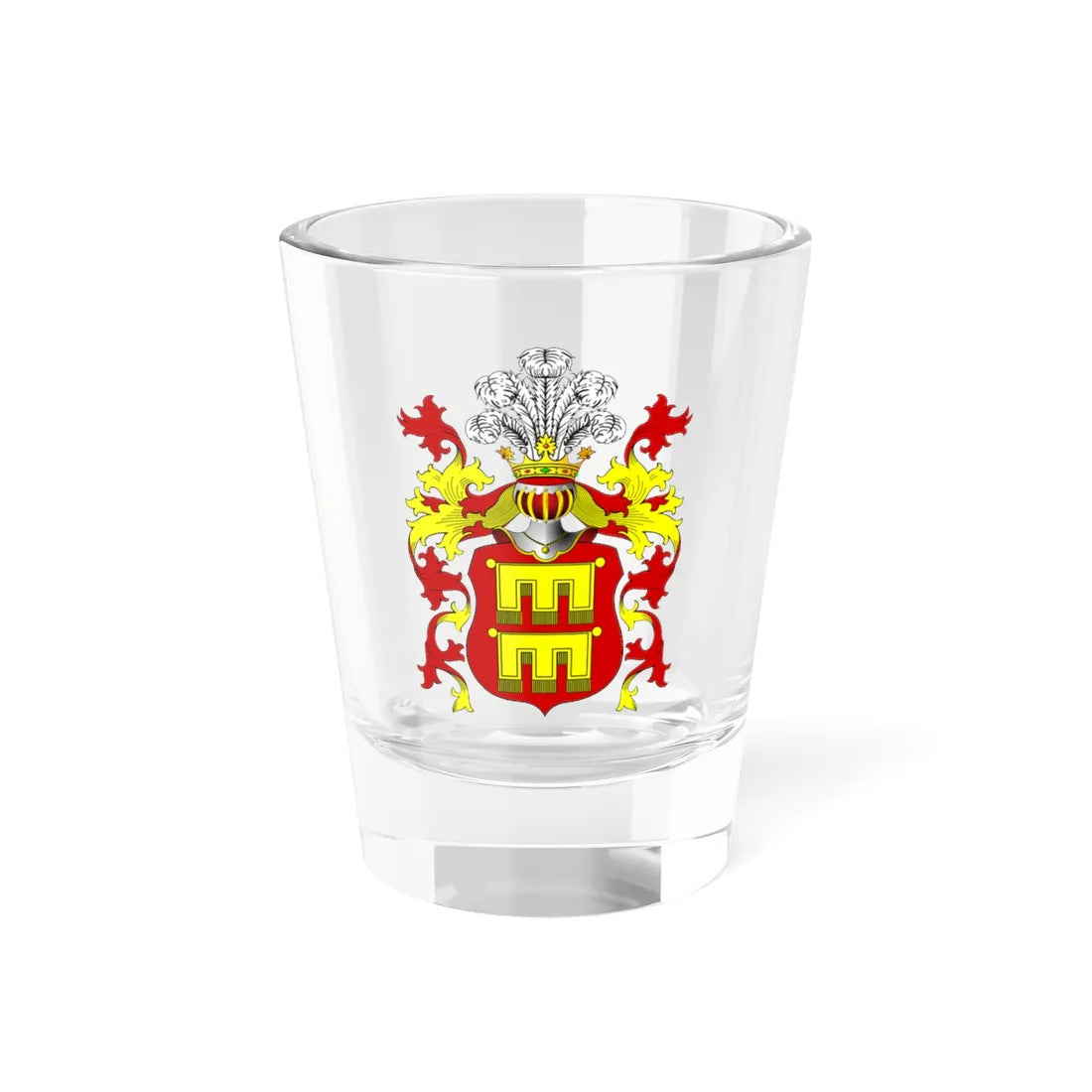 POL COA Chorągwie Kmitów (Poland) (Coat of Arms) Shot Glass 1.5oz 1.5oz - Go Mug Yourself