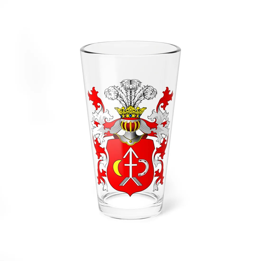 POL COA Cichiński (Poland) (Coat of Arms) Pint Glass 16oz 16oz - Go Mug Yourself
