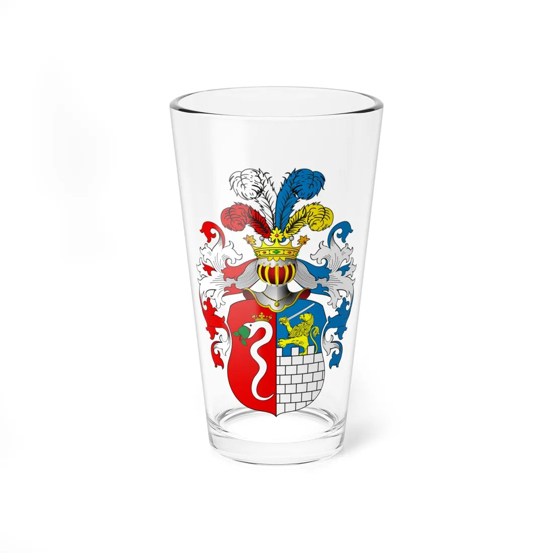 POL COA Cichowski (Poland) (Coat of Arms) Pint Glass 16oz 16oz - Go Mug Yourself