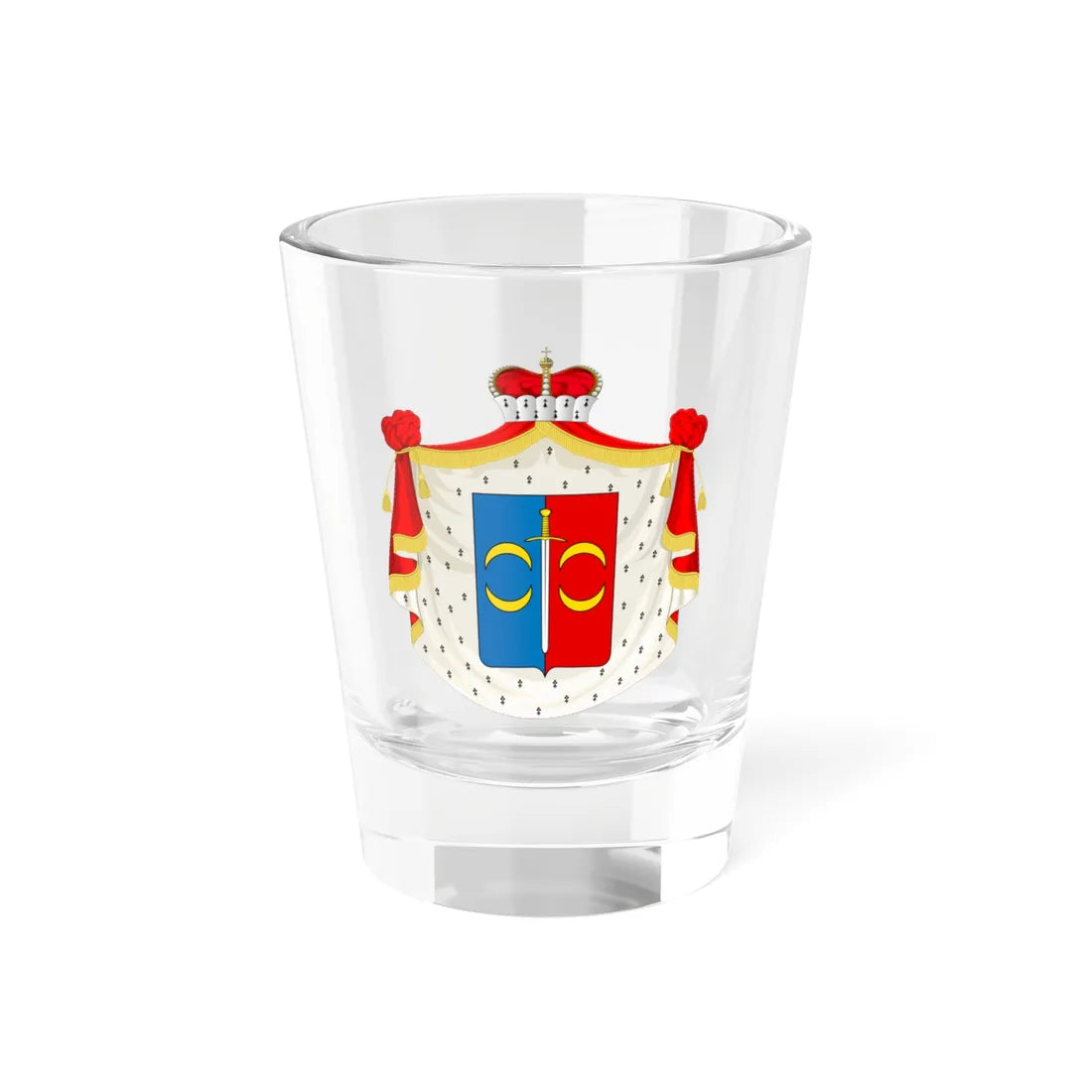POL COA Drucki-Sokoliński (Poland) (Coat of Arms) Shot Glass 1.5oz 1.5oz - Go Mug Yourself