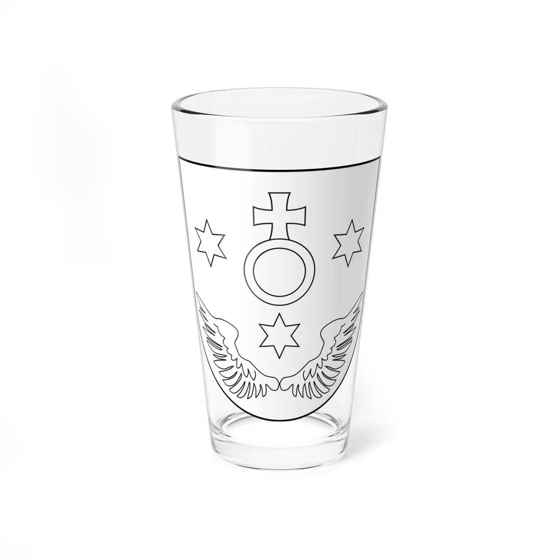 POL COA Karwowski (Poland) (Coat of Arms) Pint Glass 16oz 16oz - Go Mug Yourself