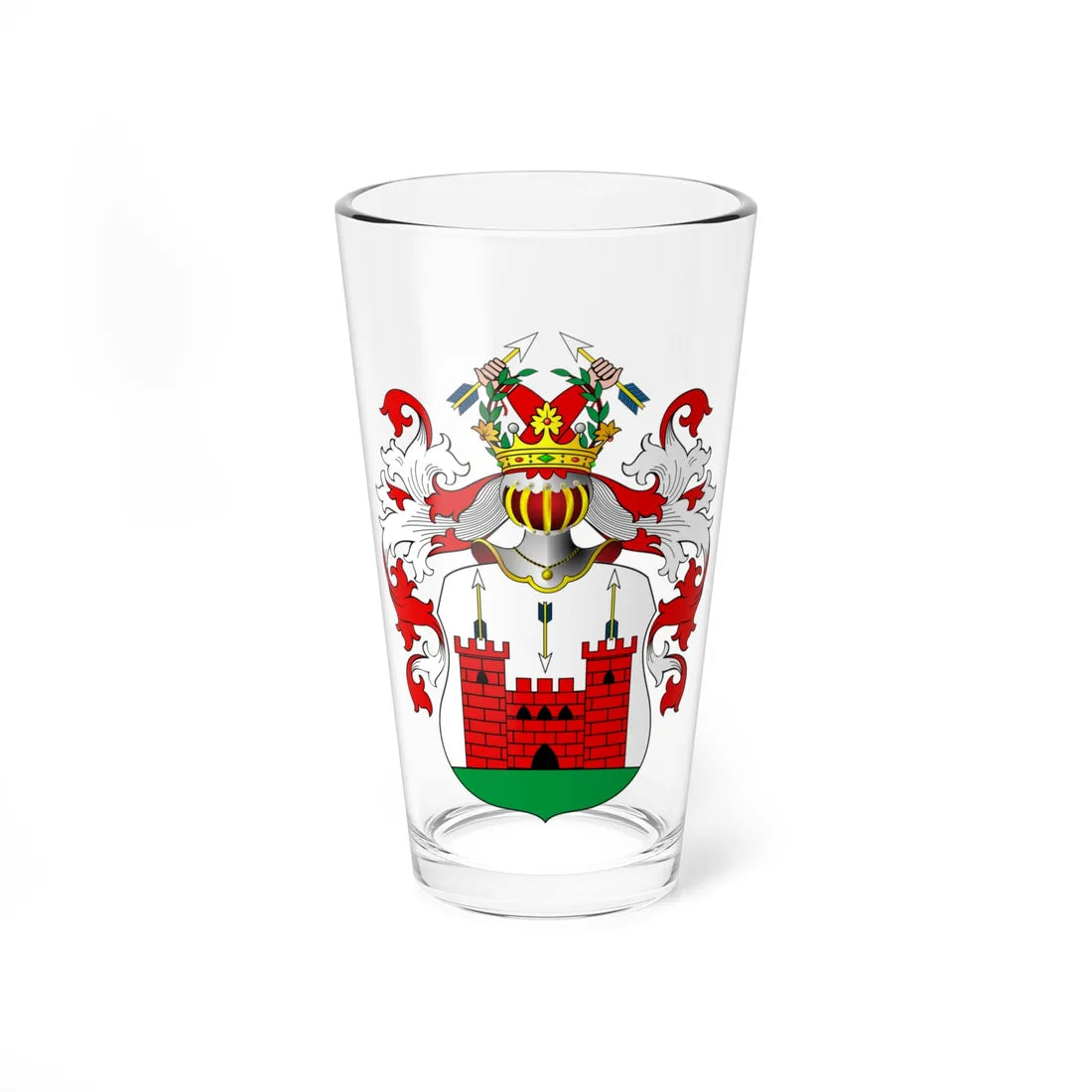 POL COA Kompenhauzen (Poland) (Coat of Arms) Pint Glass 16oz 16oz - Go Mug Yourself