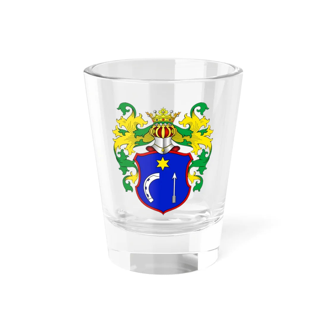POL COA Kruposin (Russia) (Coat of Arms) Shot Glass 1.5oz 1.5oz - Go Mug Yourself