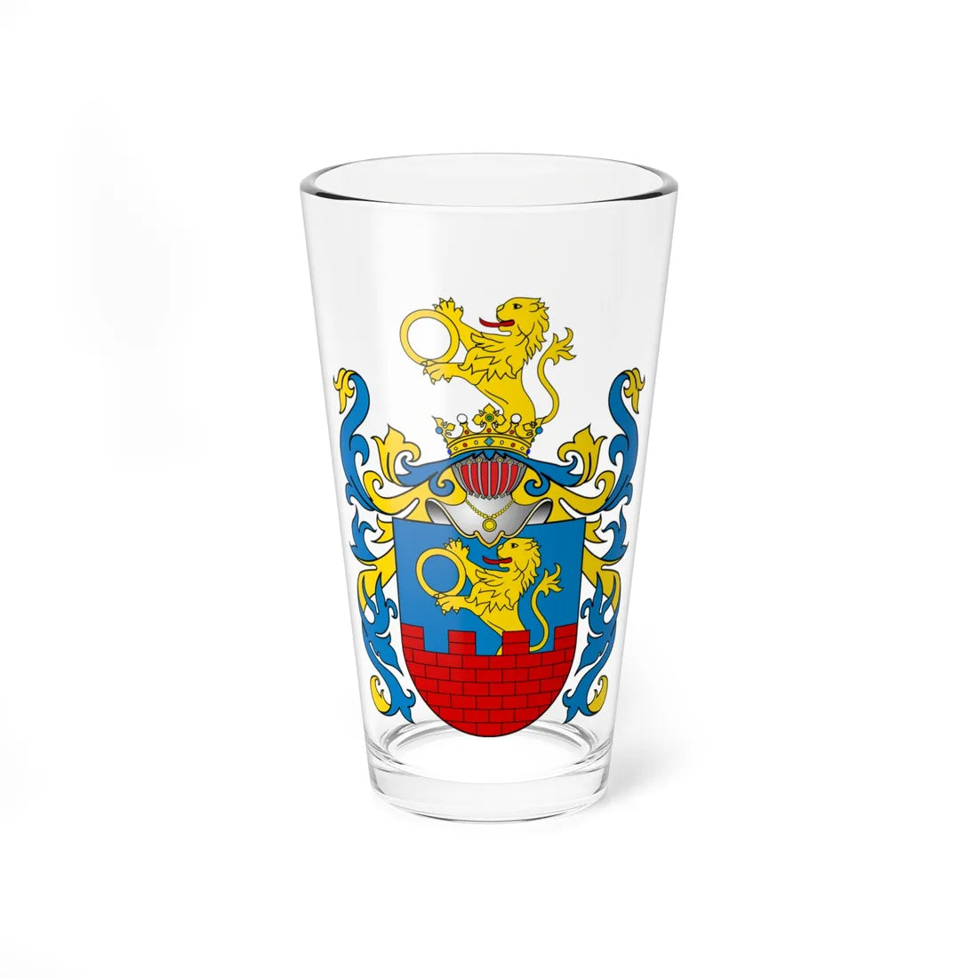 POL COA Prawdzic Gajl (Poland) (Coat of Arms) Pint Glass 16oz 16oz - Go Mug Yourself