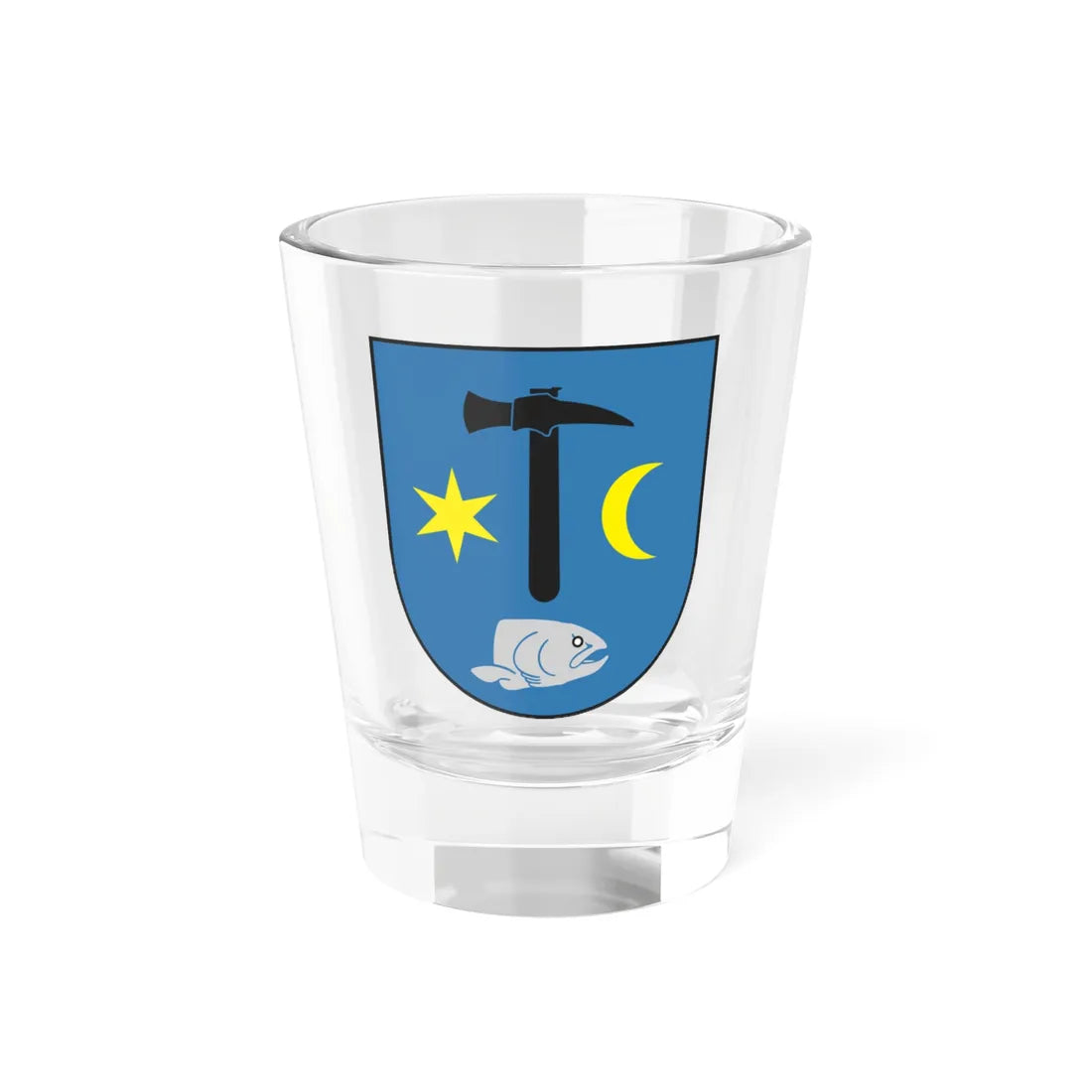 POL Czarne COA (Poland) (Coat of Arms) Shot Glass 1.5oz 1.5oz - Go Mug Yourself