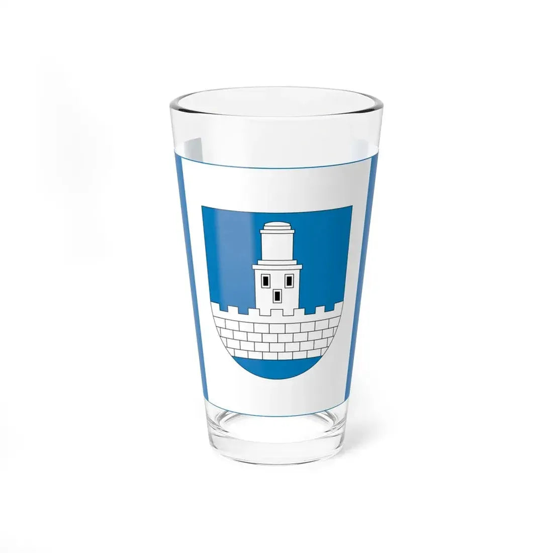 POL Czeladz flag (Poland) Pint Glass 16oz 16oz - Go Mug Yourself