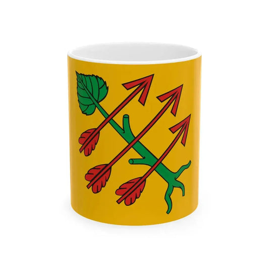 POL Czempin flag (Poland) White Coffee Mug 11oz - Go Mug Yourself