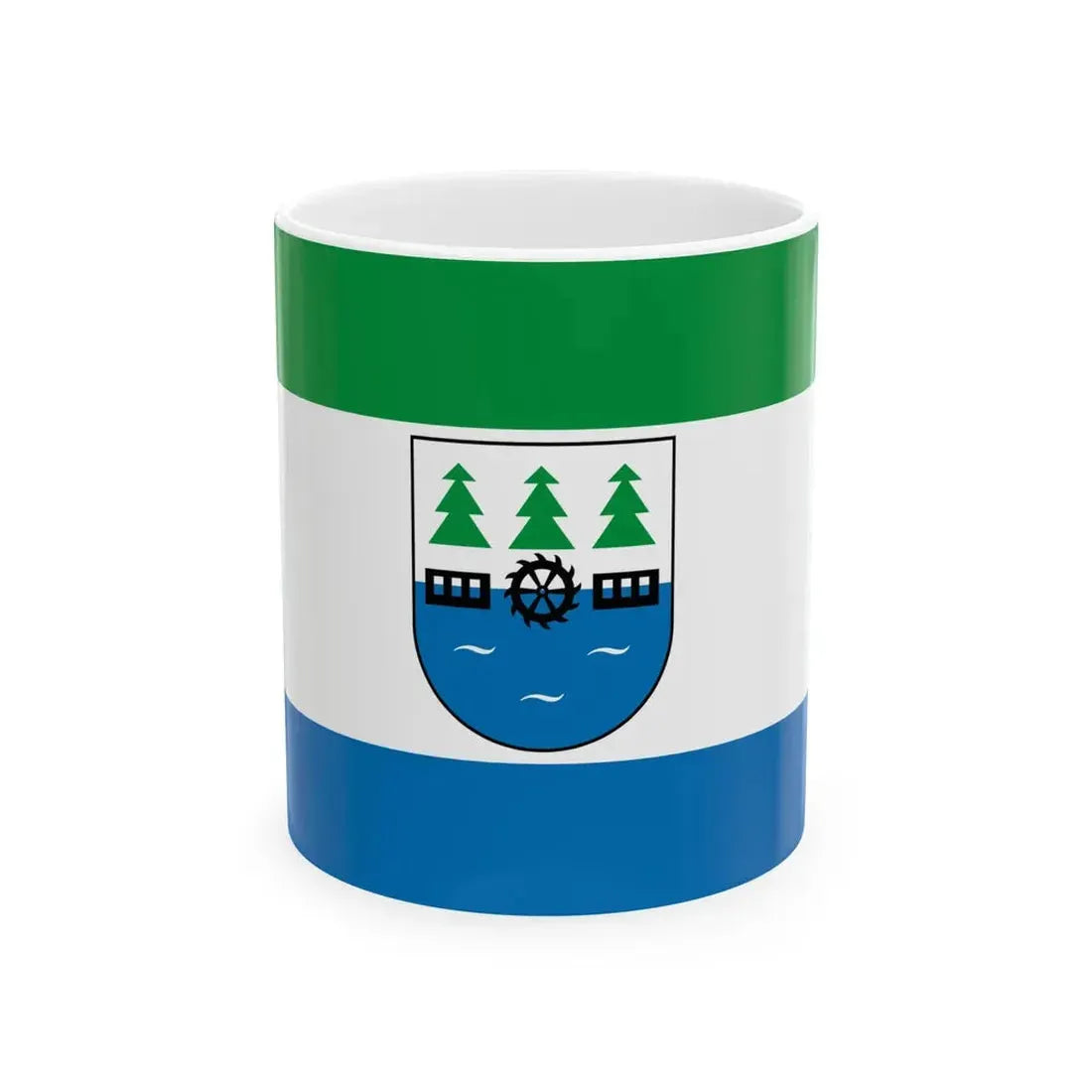 POL Czersk flag (Poland) White Coffee Mug 11oz - Go Mug Yourself