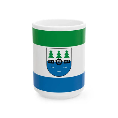POL Czersk flag (Poland) White Coffee Mug 15oz - Go Mug Yourself