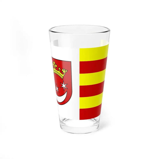 POL Człopa flag (Poland) Pint Glass 16oz 16oz - Go Mug Yourself