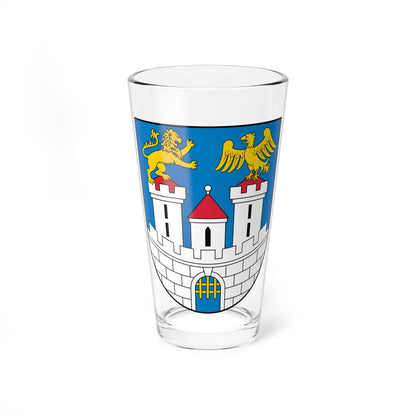 POL Częstochowa COA (Poland) (Coat of Arms) Pint Glass 16oz 16oz - Go Mug Yourself