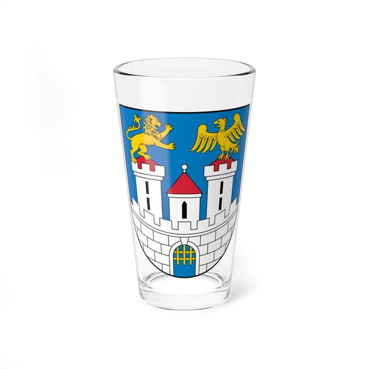 POL Częstochowa COA (Poland) (Coat of Arms) Pint Glass 16oz 16oz - Go Mug Yourself