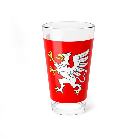 POL Debica flag (Poland) Pint Glass 16oz 16oz - Go Mug Yourself