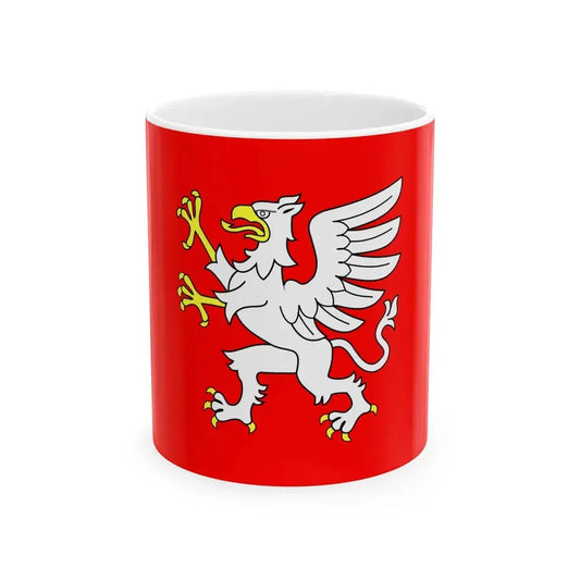 POL Debica flag (Poland) White Coffee Mug 11oz - Go Mug Yourself
