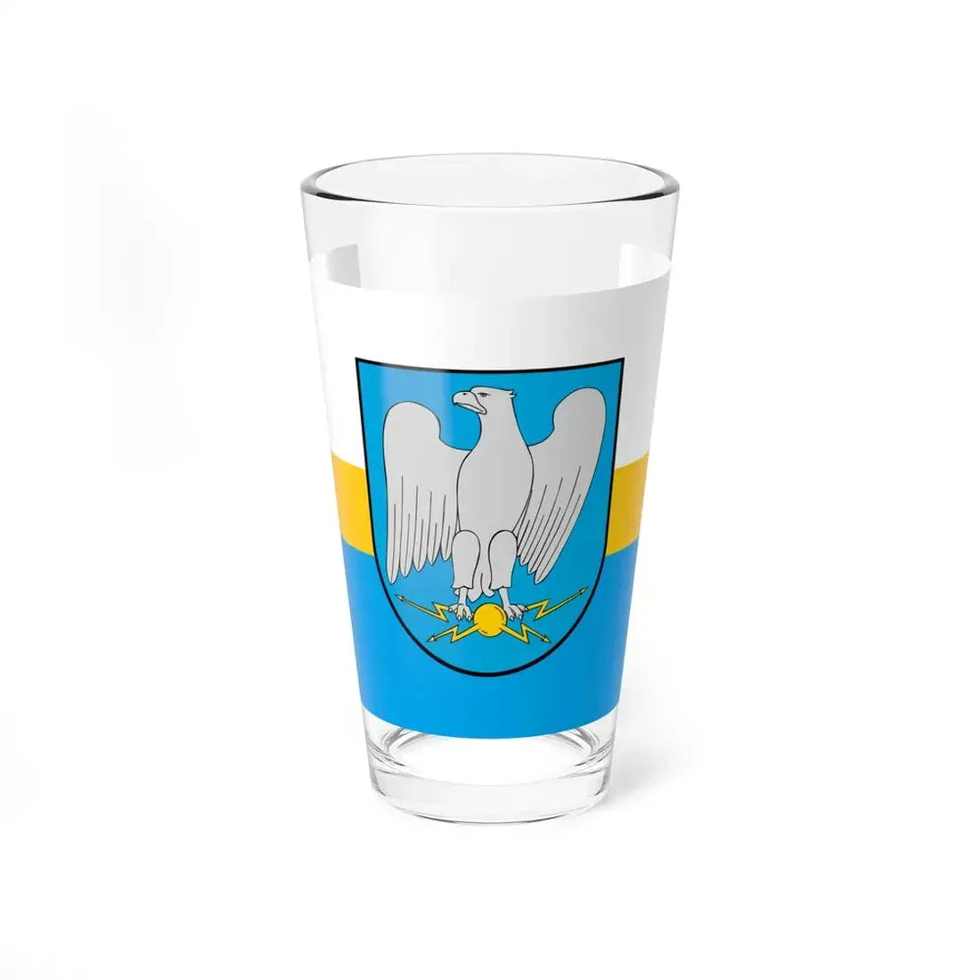 POL Deblin flag (Poland) Pint Glass 16oz 16oz - Go Mug Yourself