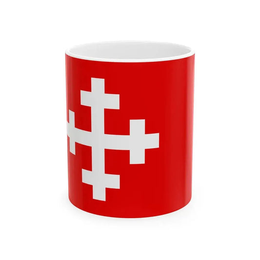 POL Dobrzyca flag (Poland) White Coffee Mug 11oz - Go Mug Yourself