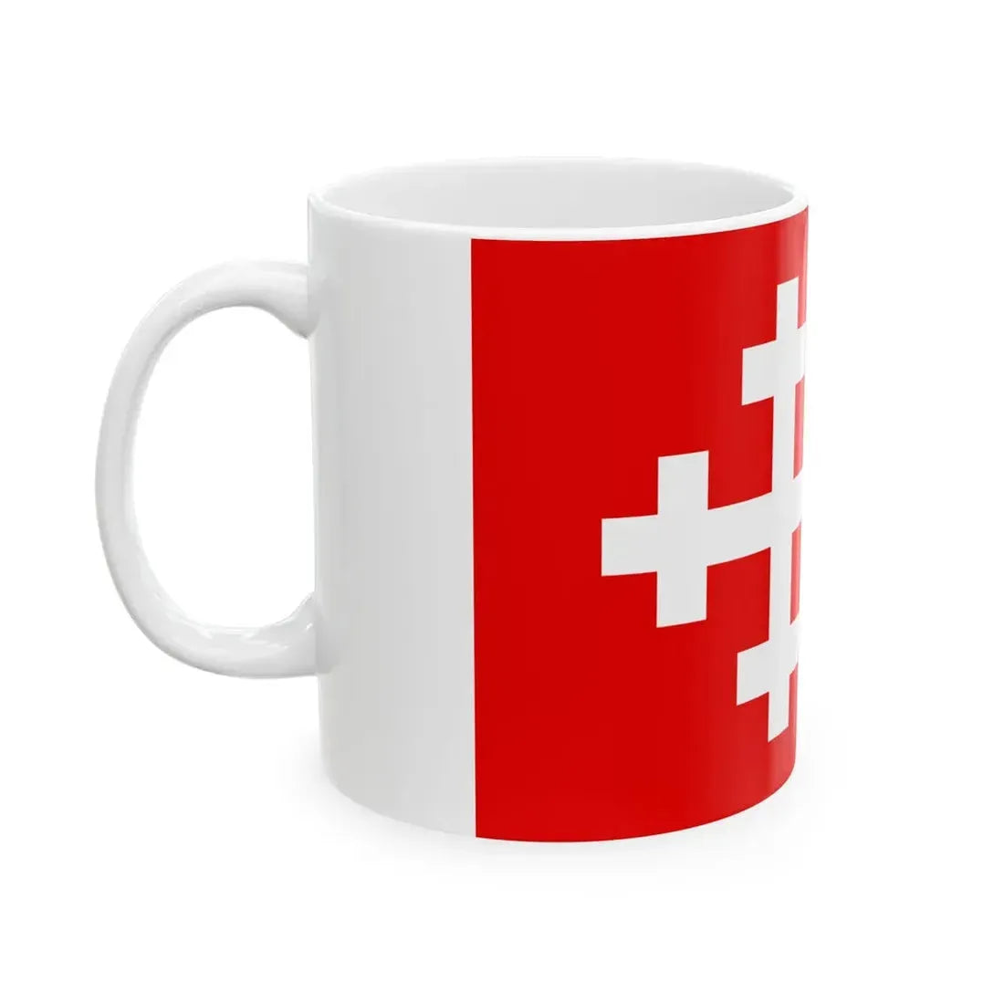 POL Dobrzyca flag (Poland) White Coffee Mug - Go Mug Yourself